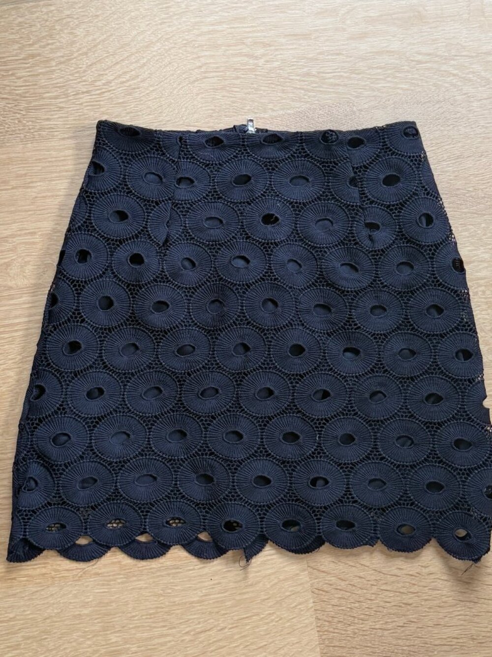 House of Three Black Lace Mini Skirt